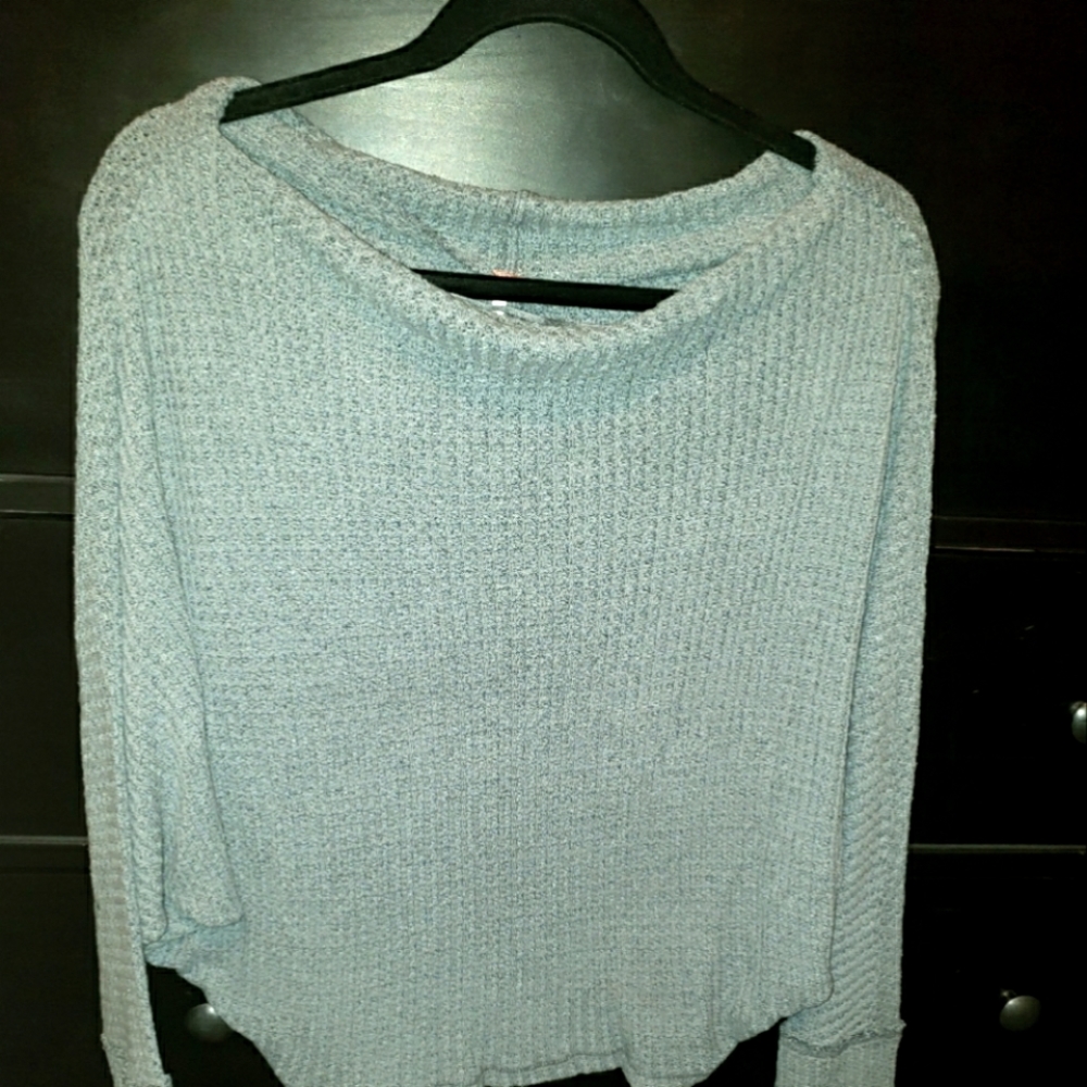 Free People Blue grey sweater